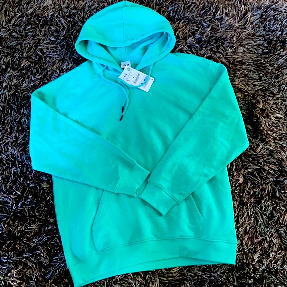 Turquoise Zara Hoodie NWT